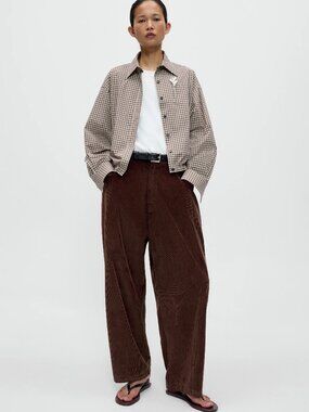 Cordera Brown Corduroy Baggy Pants